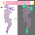 thumbnail image 4 of Almohada corporal de felpa MaoGolan Large Axolotl para niños, color morado, 4 of 8