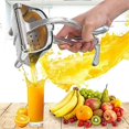 thumbnail image 2 of Silver Manual Juicer Aluminum Aluminum Alloy Fruit Juicer Lemon Clip Juice Machine Mini Juicer Simulator Juice, 2 of 5