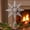 Silver, variant on Unique Bargains Glittering Snowflake Tree Decoation with Radiant Spring Mount Red 9.1"