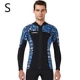 thumbnail image 2 of Vela de buceo 3mm Tops de traje de neopreno Premium neopreno Tits UV Protección de UV Buceo de buceo Canoa Scuba para aeróbicos de agua Snorkeling Blue S seitruly OD003290-01, 2 of 7