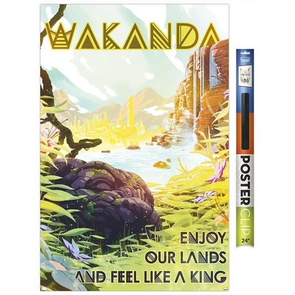 Marvel: Hero Lands - Wakanda Wall Poster, 22.375" x 34"