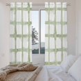 thumbnail image 3 of Sage Green Buffalo Plaid Kitchen Curtain for Berdoom Living Room Cafe 72 Inch Length, Farmhouse Check Stripes Geometric Tiers Curtains Light Filtering Drapes Window Treatment 2 Panels 52"Wx72"L, 3 of 8