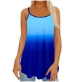 thumbnail image 2 of Fanxing Plus Size Tshirts for Women Under $8 Sleeveless Trendy Tie Dye Graphic Tees Summer Tops Blue,XL, 2 of 5