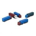 thumbnail image 2 of N Gauge Train Cars Architectural Scale Model Vehicles 5pcs, 2 of 6