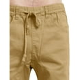 thumbnail image 5 of J. METHOD Men’s Joggers Pants Casual Lightweight Comfy Harem Slim Fit Adjustable Elastic Waist Pockets Sweatpants NEMP08 Wheat 5XL, 5 of 6