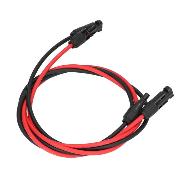 Solar Panel Extension Solar Cable Solar Wire Cord Brass Tin Plated IP67 Waterproof PPO Extension Cable for Power Generation