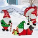 thumbnail image 2 of Decoración navideña Papá Noel muñeco de nieve árbol patio complemento decoración navideña para jardín patio trasero decoración exterior hogar, 2 of 5