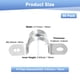 thumbnail image 3 of Uxcell 50-Pack Abrazaderas de Conducto, 5/8 in Abrazadera de Tubería Rígida de Acero Inoxidable M16 para Fontanería, 3 of 7
