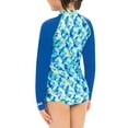 thumbnail image 2 of Dolfin Uglies Girls Print Long Sleeve Rash Guard in Summertime, 2 of 2
