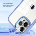 thumbnail image 3 of Entronix Funda Transparente para iPhone 15 Pro: Carcasa con Marco Cromado, Morada., 3 of 7