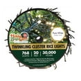 thumbnail image 1 of Holiday Bright Lights 20' Twinkling Cluster Indoor/Outdoor Lights, Pure White, 1 of 7
