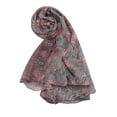thumbnail image 2 of INSPIRE CHIC Women's Large Balinese Yarn Floral Print Scarves Beach Shawl Vintage Wrap Gray, 2 of 6