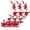 D, variant on Cherry Blossom Embroidery Patches Iron On Sew On Sakura Floral Applique Patch Set for Jeans Jacket Backpack DIY Clothing Decoration (3/6Pcs, 15Inch)