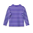 thumbnail image 4 of Graphic Tees Girls Girls Long Sleeve Shirts Crewneck Ruched Side Slim Fit Tops Ribbed Knit Casual Tee Shirt 4-15 Years, 4 of 6