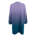thumbnail image 6 of QUYUON Plus Size Womens Cardigan Sweaters Sale Long Sleeve Long Sleeve Open Front Cardigan Plus Size Duster Cardigan Cardigan Jacket Style Q-5334 Winter Knit Sweater Outerwear Coat Purple 5XL, 6 of 6
