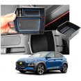 thumbnail image 1 of Center Console Accessory Organizer for 2018 2019 2020 Kona, ABS Material Armrest Box Insert Tray Glove Secondary Storage Box (Blue), 1 of 7