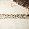 thumbnail image 6 of SAFAVIEH Natura Margaret Striped Area Rug, Ivory/Brown, 6' x 6' Square, 6 of 11