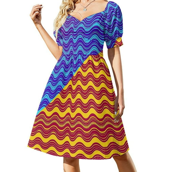 Irregular Stripe Dress Elegant Dresses Plus Sizes Dress Summer 2025 Women Long Dress Women Women's Dress