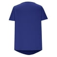 thumbnail image 6 of Womens Summer Tops 2026 Plus Size Fashion Casual Button Solid Color Short Sleeve Round Neck Top/Shirt, 6 of 6