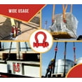 thumbnail image 6 of 20 Pcs 1/2" Anchor Shackle Forged Carbon Steel w/ Safety Screw Pin Load Limit 4,000 lbs Double Rust Protection Heavy Duty D Ring Bolt Type Shackle for Towing, Rigging, Vehicle Recovery, 6 of 9
