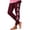 Wine, variant on DeHolifer Women’s Yoga Leggings Breast Cancer Printed Straight Leg Full Length Pants