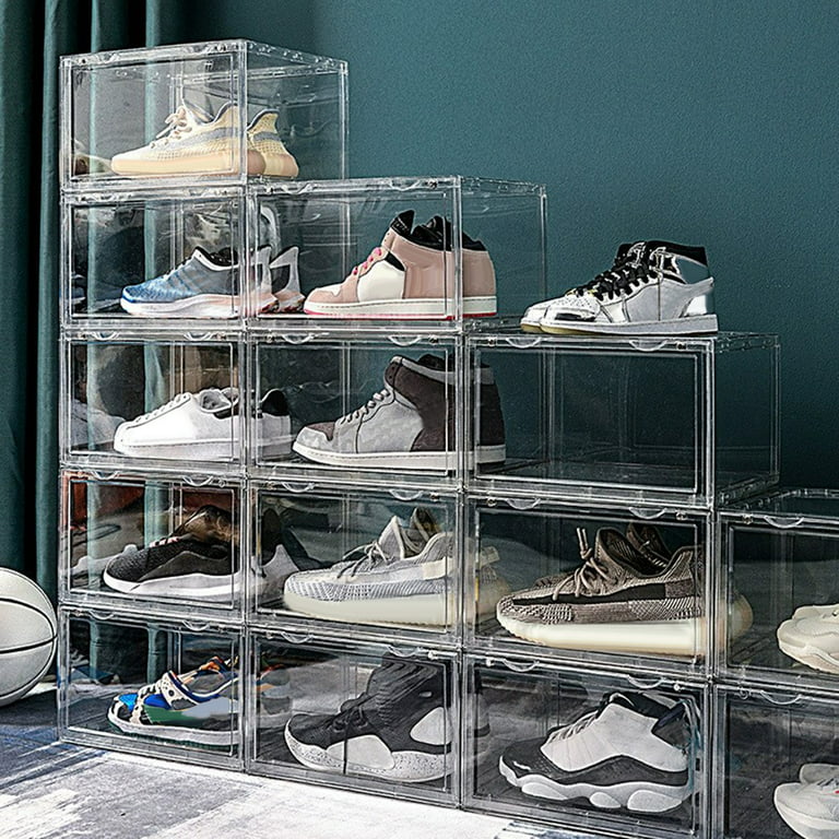 NEATLY Shoe Organizer for Closet - Stackable Shoe Storage, Shoe Rack for -  Clear