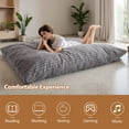 thumbnail image 4 of MAXYOYO Giant Fur Bean Bag Chair for Adult,Round Soft Fluffy BeanBag with Machine Washable Cover,D Grey,Square,Queen, 4 of 8