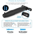 thumbnail image 4 of Aduro Sport Bicycle High Pressure Frame Pump Easily Mounts to Most Bikes Fast Inflating Technology Works with Presta and Schrader valves, 4 of 7