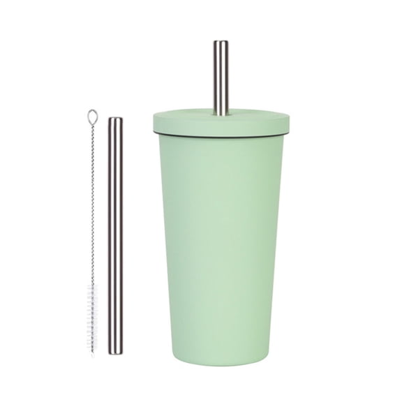 Insulated Stainless Steel Travel Tumblers With Straw Lid 316L Vacuum Technology Cup For Commuting Hiking And Gym Use