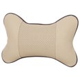 thumbnail image 1 of Almohada para El Cuello Del Coche Almohada Hueso para El Coche Almohada Interior para El Coche para Las Estaciones Reposacabezas PU para El Coche (Beige), 1 of 9