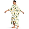 thumbnail image 2 of Xoenoiee Tropical Pineapple Flower Print Kaftan Dresses for Women Plus Size Caftan V-Neck Batwing Sleeve Beach Swimsuit Cover Up, Side Slits Maxi Moo Moo Loungewear, 2 of 7