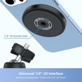 thumbnail image 4 of shiyou-Magnetic Tripod Mount fits Tripod Magic Arm and More with 1/4"-20 Thread Screw Device Compatible with Phone 16 15 14 Plus 13 12 Pro Max Mini & Magnetic CaseMagnetic Ring Included for More Phon, 4 of 4