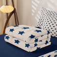 thumbnail image 6 of Manfei Vintage Stars Zipper Queen Comforter Set with Fitted Sheet and 2 Pillowcases,Galaxy Theme Zipper Bedding Set,Navy Cream,Navy Blue Reversible,4pcs, 6 of 8