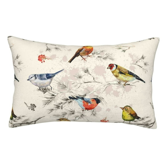 Balery Little Birds Funda de Cojín Estampada, Regalos para Mujeres, Regalos de Amor para Ella, Regalos para Novia o Esposa, Funda de Almohada-16"x24"
