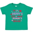 thumbnail image 3 of Inktastic Valentine's Day I'm My Daddy's Girl and My Mommy's World Girls Baby T-Shirt, 3 of 5