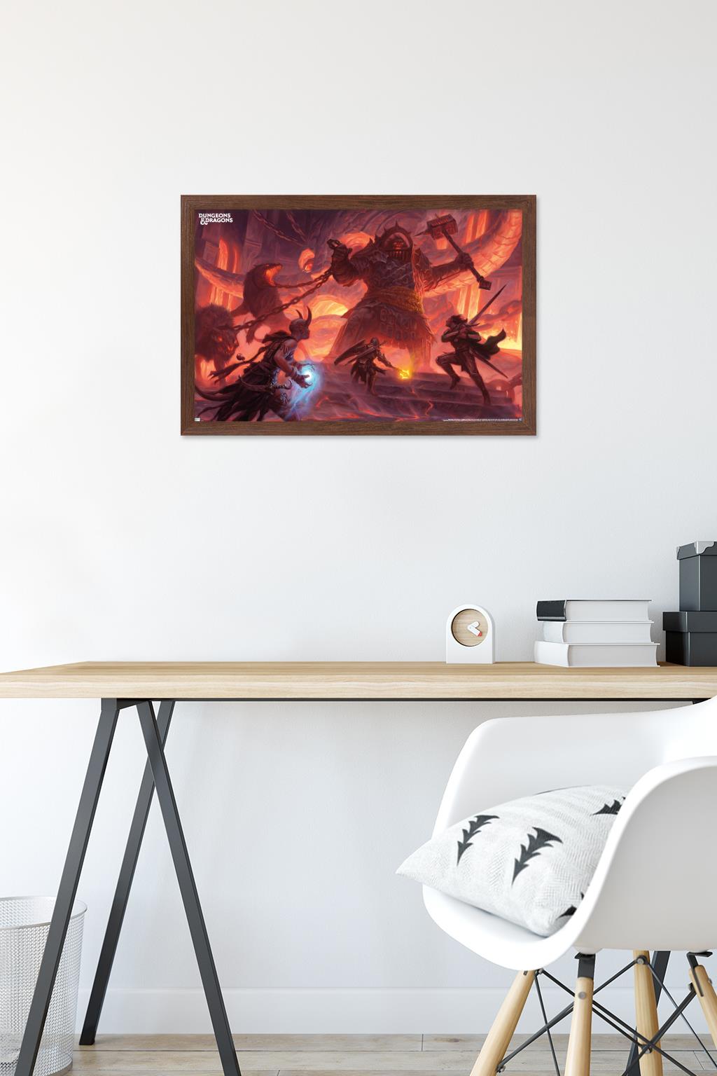 Dungeons and Dragons - Fire Giant Wall Poster, 14.725" x 22.375" Framed