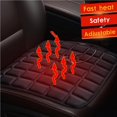 thumbnail image 4 of Scienceny Cojín de asiento de coche con calefacción Cojín de asiento cómodo antideslizante para clima frío e invierno Ventana automotriz Scienceny VI012356-00, 4 of 6