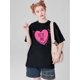 thumbnail image 1 of Valentine's Day Candy Heart Print T-Shirt for Men - 100% Cotton, Soft & Comfortable, Casual Round NeCamisetas para mujer, lindas camisetas con estampado gráfico, de manga corta, estilo casual, para ve, 1 of 6