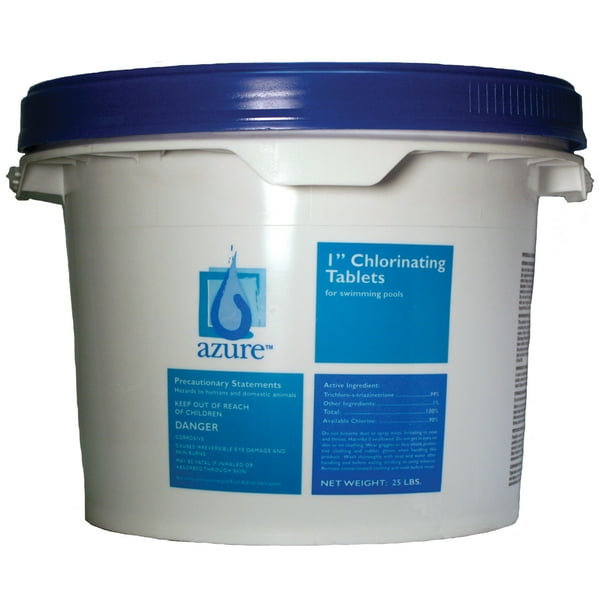 Azure 25 lb 1" Stabilized Chlorinating Tablets