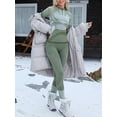 thumbnail image 2 of Sociala Thermal Underwear for Women, Long Johns Ski Cold Weather Gear Set Base Layer Warm Winter Top and Bottom Running, 2 of 5