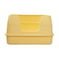thumbnail image 3 of Cat Litter Tray High Sided Easy Clean Kitty Litter Pan for Small Medium Cats Yellow, 3 of 10