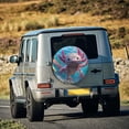 thumbnail image 5 of Sikiie Cute Underwater Axolotl PVC Leather Spare Tire Wheel Cover Spare Tire Cover, for Car Truck SUV Camper Trailer Universal Fit(14-17in)-16 inch, 5 of 6