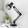 thumbnail image 3 of KAKOWELY Lampe de Bureau LED USB Lampe de Protection des Yeux Lampe de Table Pliante à Bras Long en Métal Lampe de Lecture (Gradation Continue) 8.66"X8.86"X6.1", 3 of 4