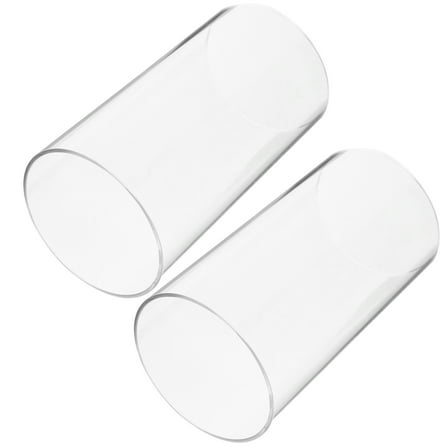 HOMEMAXS  2 Pcs Candle Shield Protectors Glass Lampshade Decorative Holders