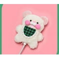 thumbnail image 3 of Furry Case for AirPods 3,Funny Cute 3D Cartoon Plush Kawaii Apron Bear Design Fluffy Soft Warm Cover Case Carrying Charging Box with Keychain Anti-Fall Protective Case (AirPods 3, Apron Bear), 3 of 12