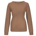 thumbnail image 4 of Sweat-shirts Décontractés à Col Rond à Manches Longues Coupe Ample Pull-Overs Doux Automne Vêtements de Mode, 4 of 5