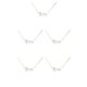 thumbnail image 1 of Guardurnaity Classic Letter Theme Friendship Necklace DIY Unique with Display Jewelry Chain Charm Pendant Card for Lover Festival Gifts Aries Plata 5Conjunto, 1 of 6