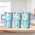 thumbnail image 2 of 20OZ Dog Pattern Birthday Tumbler with Handle Stainless Steel Double Wall Cup Unique Birthday Christmas Gifts for Dog Lovers Women Men Maintains Hot and Cold Drink Temperatures, 2 of 6