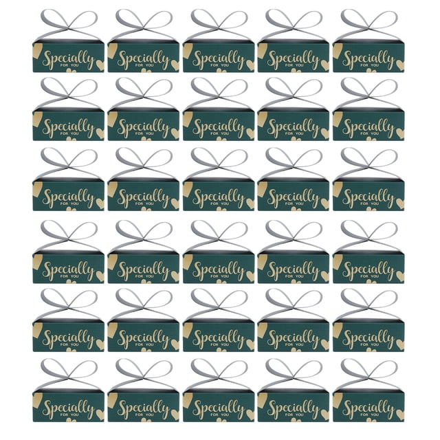 Regalo de baby shower, 30 cajas de dulces con lazo, suministros para fiestas, caja de regalo, eficiencia óptima