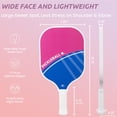 thumbnail image 4 of Set de palas de pickleball TOGRA TG01 de fibra de carbono rosa/azul, 4 of 9